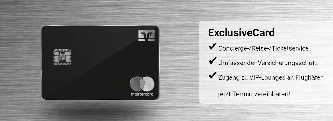Die ExclusiveCard der Raiffeisenbank Pfaffenhofen a.d. Glonn eG - Komfort, Sicherheit und Exklusivität